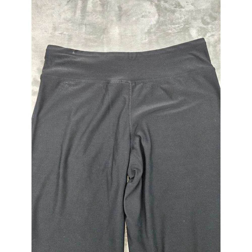 Nike Fit Dry Women Black Wide Leg Yoga Pants Athletic Training Sweats Size Small